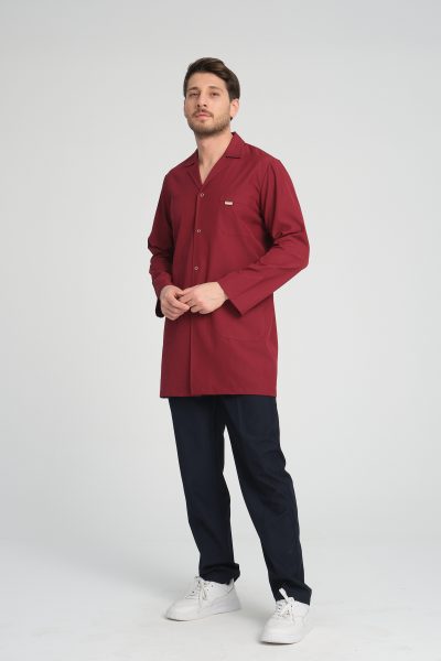 Erkek Personel Önlüğü ve Pantolon 2 li Set - Bordo