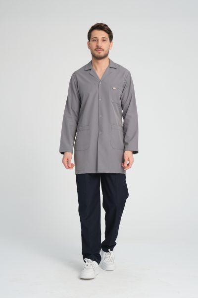 Erkek Personel Önlüğü ve Pantolon 2 li Set - Gri