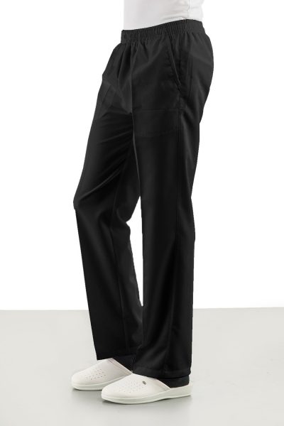 Tüm Bel Lastikli Erkek Personel Pantolon - Siyah