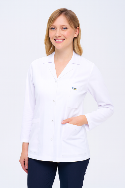 Kadın Gömlek Yaka Ceket Boy Doktor - Öğretmen Önlüğü