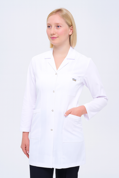 Kadın Gömlek Yaka Orta Boy Doktor - Öğretmen Önlüğü