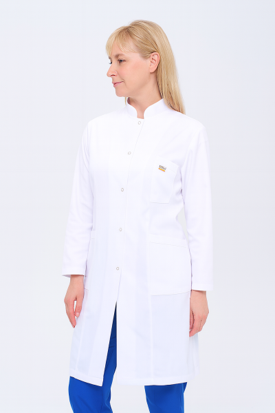 Women's Shawl Collar Long Length Doctor - Teacher Apron